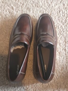 Men's Slip-On Penny Loafers in Dark Brown